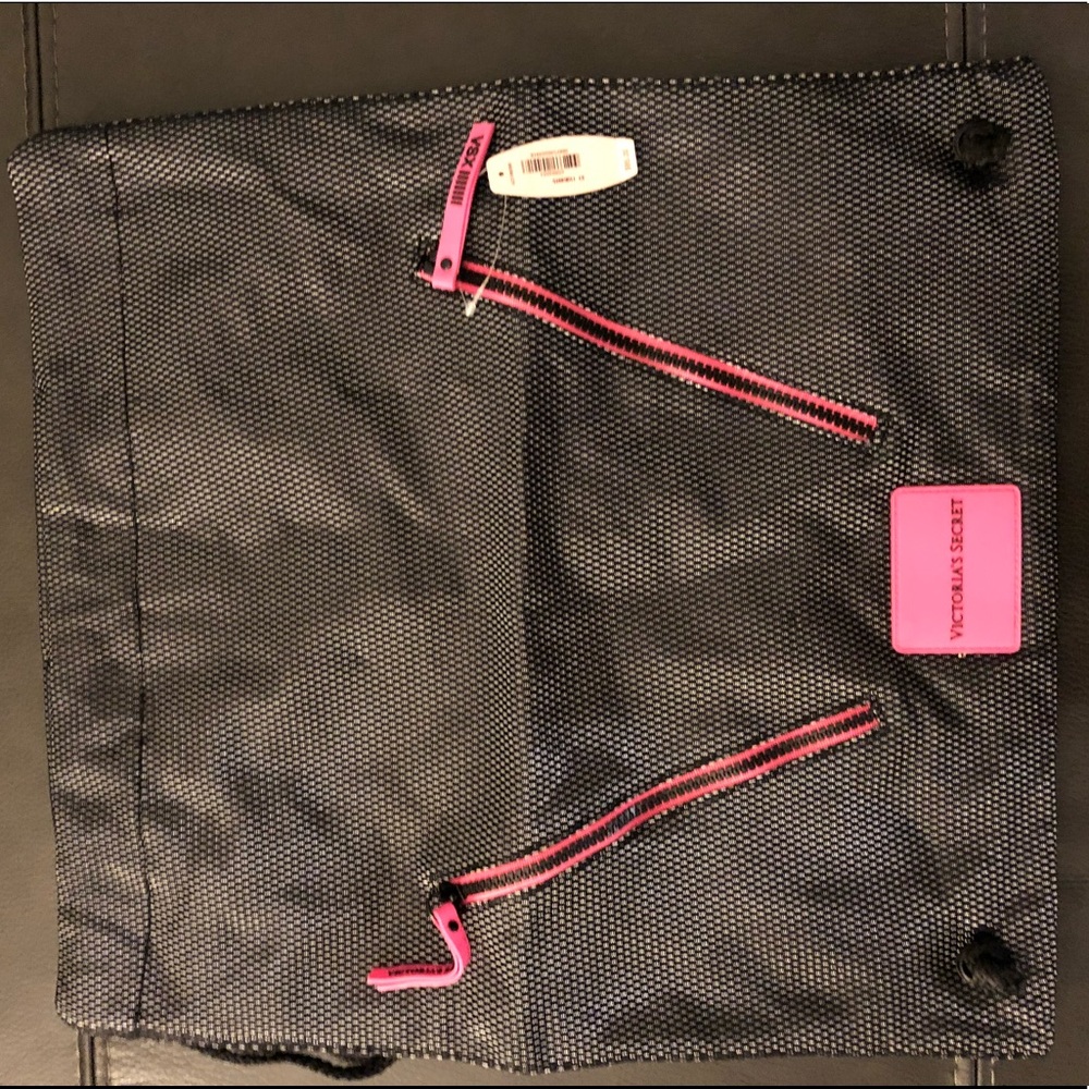 VSX gray drawstring bag